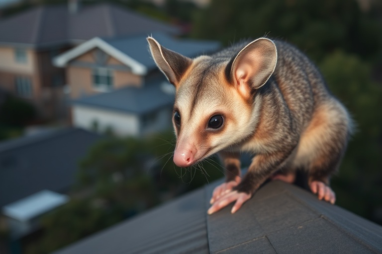 Possum in Strathmore residential area